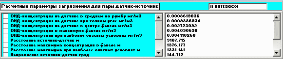 Результат: один источник и один датчик